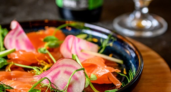 saumon gravlax et pépite